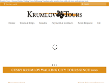 Tablet Screenshot of krumlovtours.com